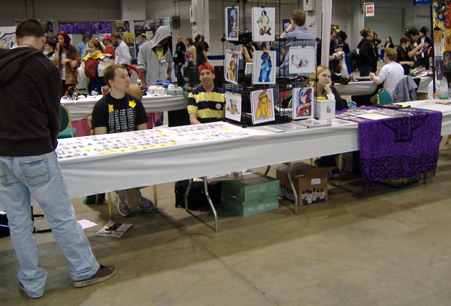 Kim's table in Artist Alley
