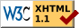 Valid XHTML 1.1 Logo